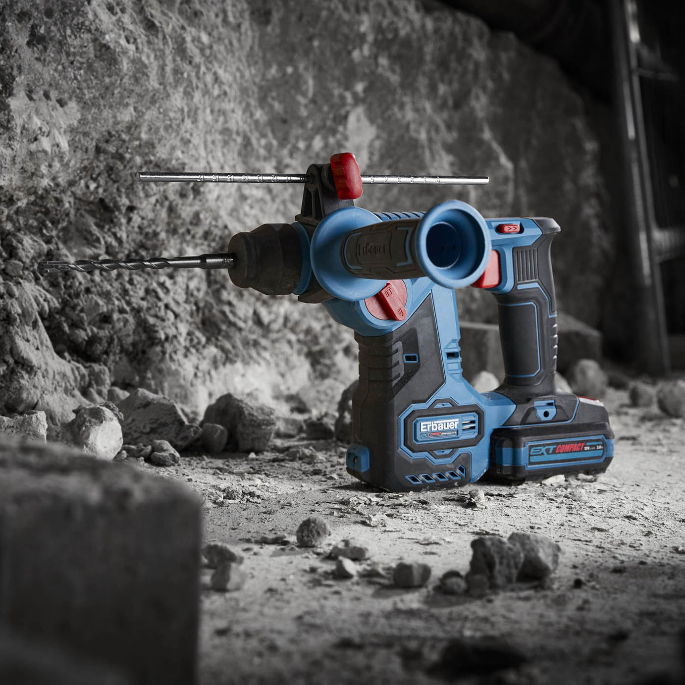 Erbauer Drill SDS+ Cordless ERH12-Li Brushless 12V EXT Compact Body Only - Image 5