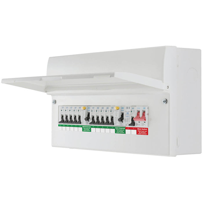 BG Consumer Unit 11 Way Dual RCD 100A Populated Fuse Board Surge Protected - Image 1