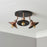 LED Ceiling Light Spotlight 3 Way Metal Copper Effect Living Room Kitchen 28W - Image 3