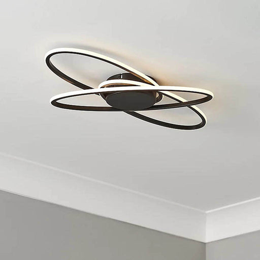 LED Ceiling Light Matt Black Warm White Modern Livingroom 1400Lm 40W 240V IP20 - Image 1