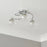 Ceiling Light 3 Way Transparent Beaded Glass Chrome Bedroom Living Room Modern - Image 2