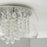 Ceiling Light Beaded Glass Shade Crystal Transparent Modern Bedroom Livingroom - Image 4