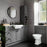 Bathroom Sink Pillar Taps Pair Twin Basin Matt Black Modern High Low Pressure - Image 8