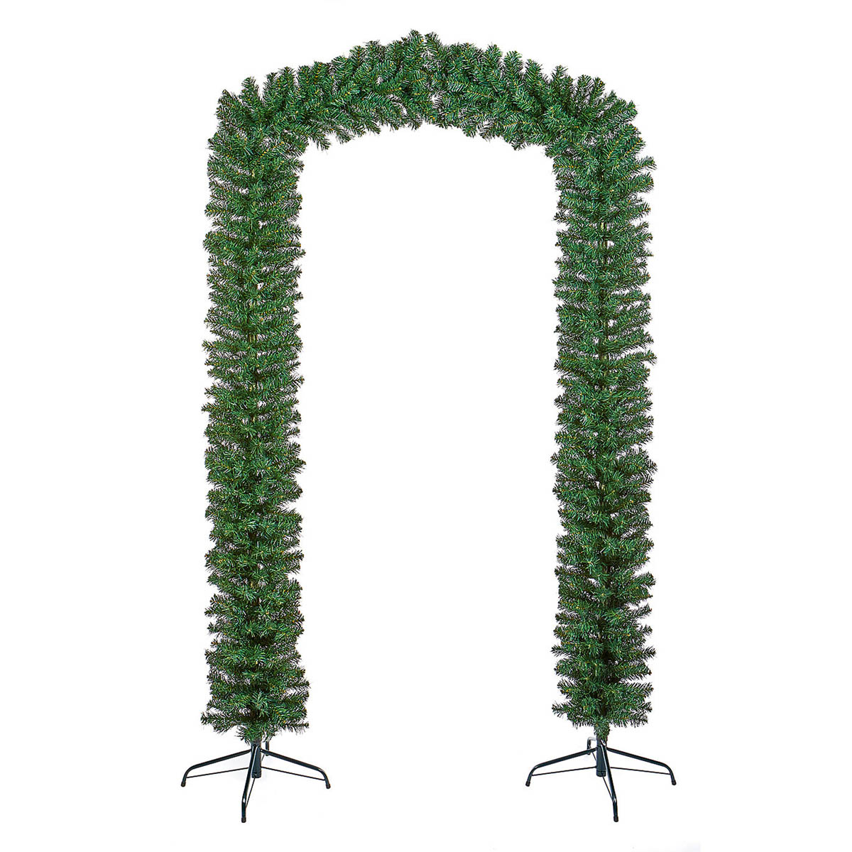 Christmas Tree Arch 8ft Green Artificial Single Door Archway Decoration Indoor - Image 1