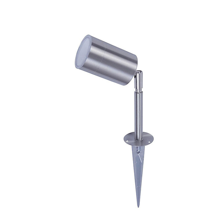 LED Garden Spike Light Silver Warm White 350lm Patio Pathway Outdoor Pack Of 4 - Image 1