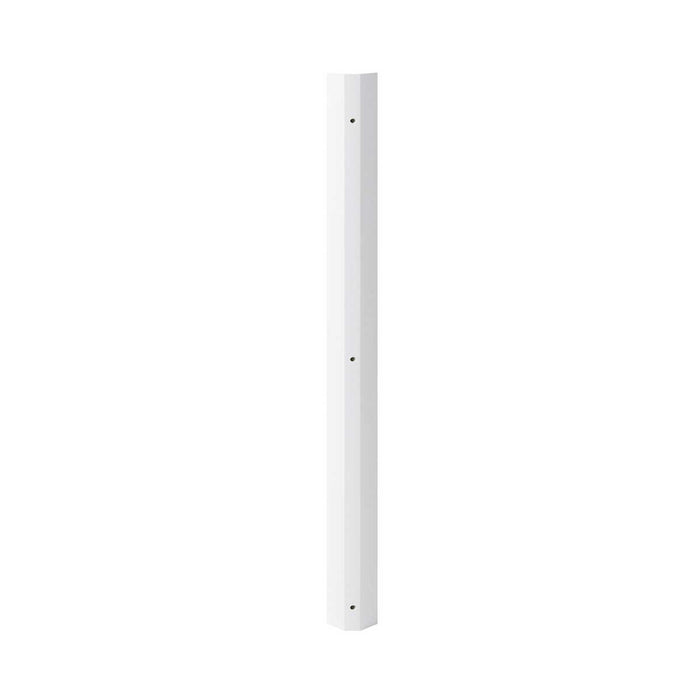 Wall Corner Post Tall MDF Gloss Light Grey Contemporary (W)59mm (H)895mm - Image 1
