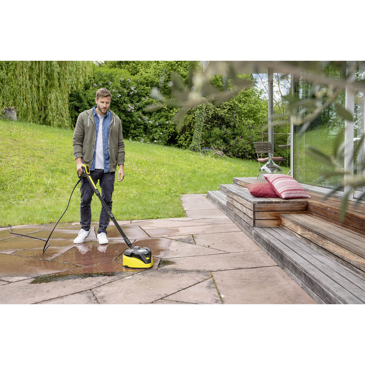 Karcher Pressure Washer T7Plus Patio Decking Cleaner Outdoor (Dia)28.8cm - Image 2
