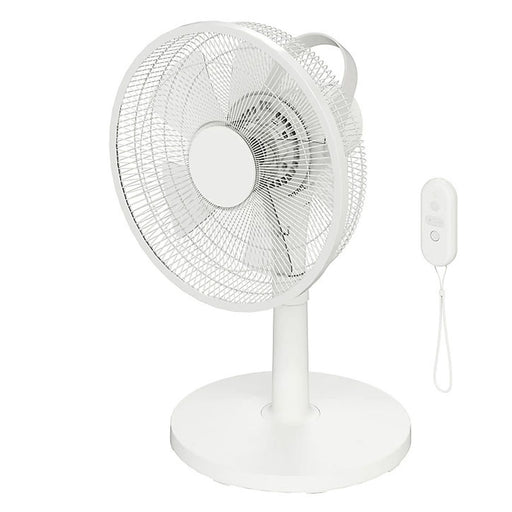 GoodHome Table Fan 14" Oscillating Tilting 3 Speed Remote Control White Portable - Image 1
