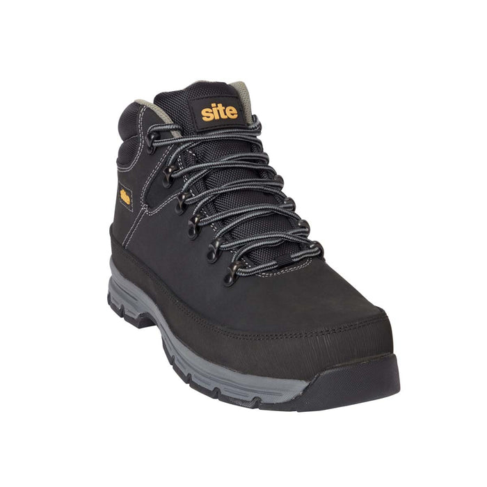 Site Safety Boots Unisex Regular Fit Black Grey Steel Toe Cap Work Shoes Size 10 - Image 3