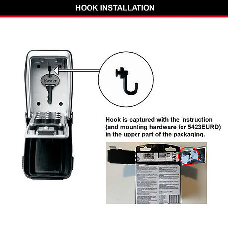 Master Lock Combination Key Safe 12 Digit Push Button Wall Mounted Keys Holder - Image 9