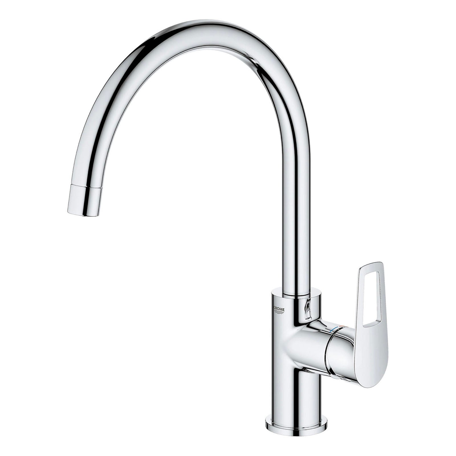 Grohe Kitchen Tap Deck Start Loop Chrome Effect Single Channel Lever Modern - Image 1