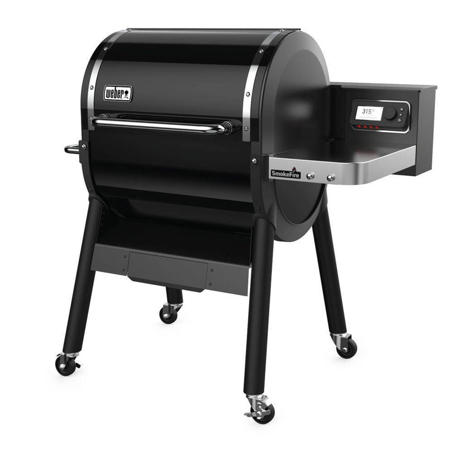 Weber Barbecue BBQ SmokeFire EX4 Wood Pellet Grill Wheeled Portable Night Light - Image 4