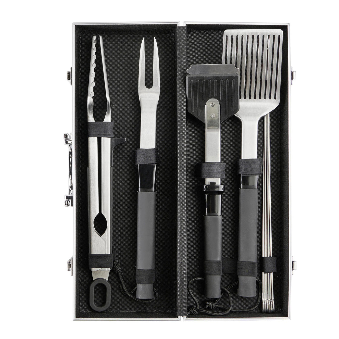 GoodHome 10 Piece Barbecue Tool Set BBQ Accessories Garden Grill Party Set - Image 2