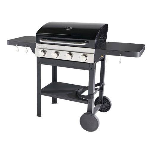 GoodHome 4 Burner Gas Barbecue Tippah 4.0 Black Up to 12 People - Image 1