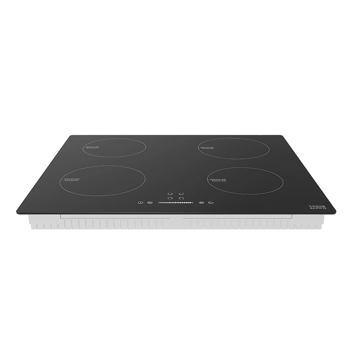 Cooke & Lewis Induction Hob CLIND60ERF 4 Zone Black Glass W590mm Auto Ignition - Image 1