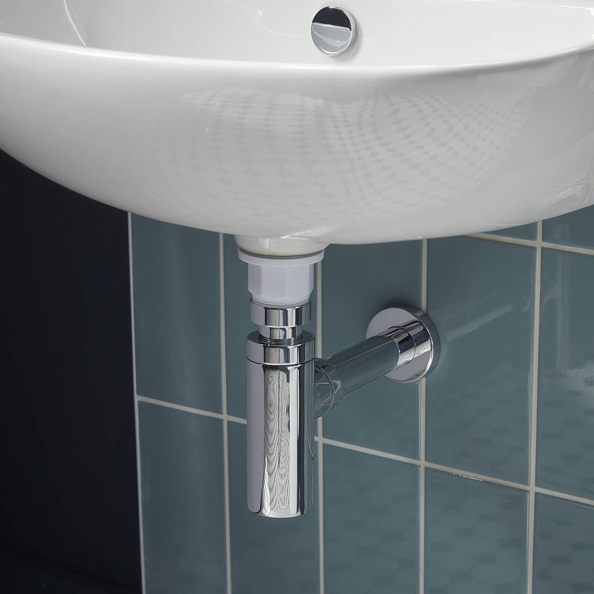 McAlpine Basin Bottle Trap Chrome Standard Bathroom Round Adjustable Height - Image 2