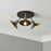 LED Ceiling Spotlight 3 Way Satin Black Antique Brass Effect Litchen Dining - Image 2