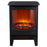 Electric Fireplace Stove Heater 1.8KW Black Flame Cast Iron Effect Freestanding - Image 4