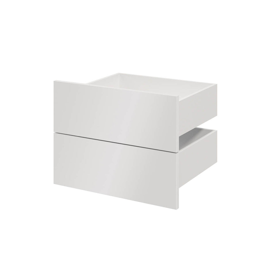 GoodHome Atomia Gloss White External Drawer (H)184.5x(W)497x(D)390mm Set of 2 - Image 1
