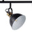 Spotlight Bar Ceiling Light 4 Way Matt Black Gold Effect Indoor E14 Dimmable 40W - Image 4