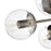 Ceiling Lamp 5 Way Multi Arm Retro Nickel Effect Dimmable Light For Any Room 6W - Image 3