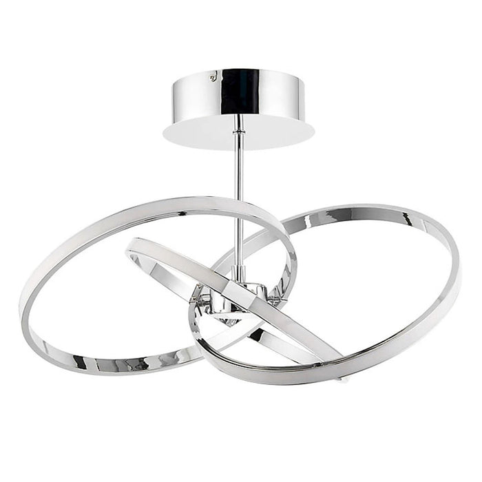 Ceiling Light 3 Lamp Pendant LED Chrome Effect Dimmable With Bulbs 2200Lm IP20 - Image 2