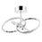 Ceiling Light 3 Lamp Pendant LED Chrome Effect Dimmable With Bulbs 2200Lm IP20 - Image 2