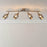 Ceiling Spot Light Bar 4 Way Modern Satin Nickel Effect Smoked Glass Kitchen - Image 1