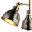 Ceiling Light Antique Brass Effect 3 Way Black Dimmable Bedroom Living Room 40W - Image 4