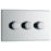 Dimmer Light Switch 3 Gangs 2 Way CFL/LED Chrome Screwless Push On/Off 400W - Image 3