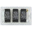 Dimmer Light Switch 3 Gangs 2 Way CFL/LED Chrome Screwless Push On/Off 400W - Image 4