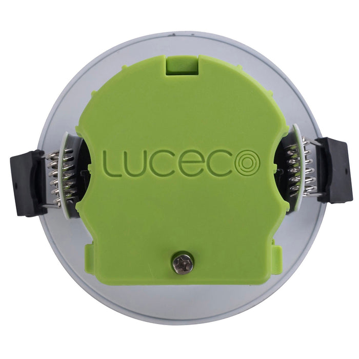 Luceco Downlight Matt White Non-adjustable LED Fire-rated Cool 6W IP65 Pack of 6 - Image 3