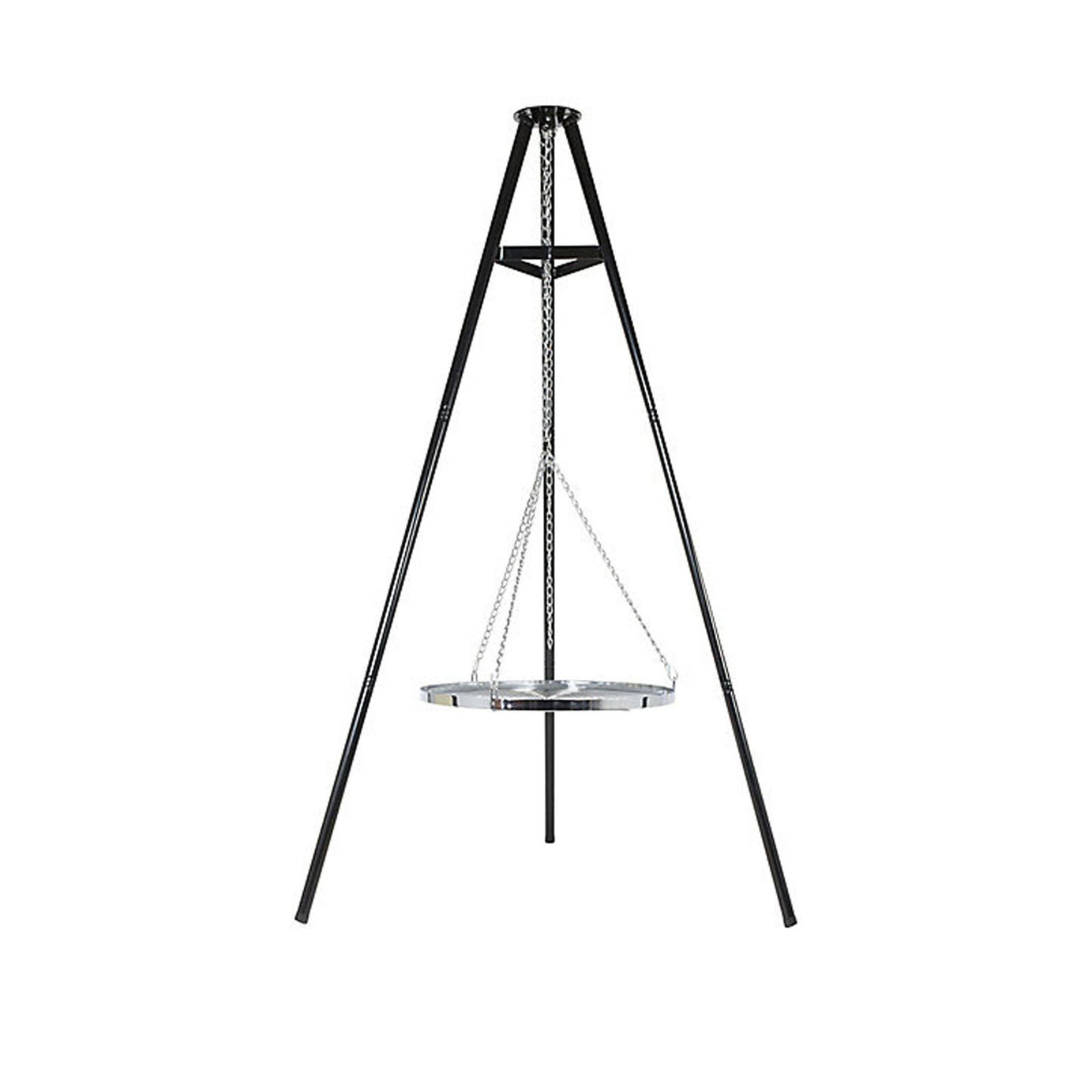 Fire Pit Grill BBQ Hanging Stand Tripod Adjustable Height Modern Steel - Image 2
