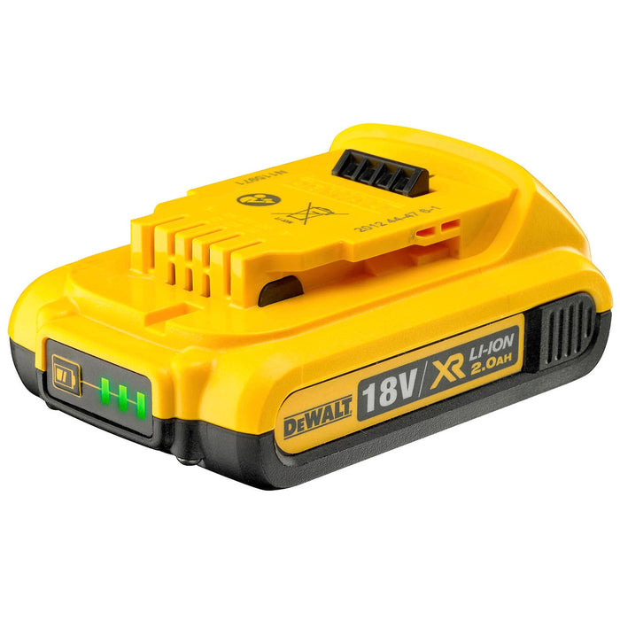 Dewalt Battery Pack of Two 18V 2.0Ah XR Li-Ion DCB183 With Charger DCB115-GB - Image 2