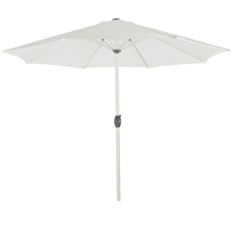 Garden Parasol Umbrella Bright White Outdoor Standing Water Repellent 2.5m - Image 1