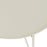Coffee Table Round 2 Seater Steel Outdoor Dining White Nordic Modern (Dia)60cm - Image 5