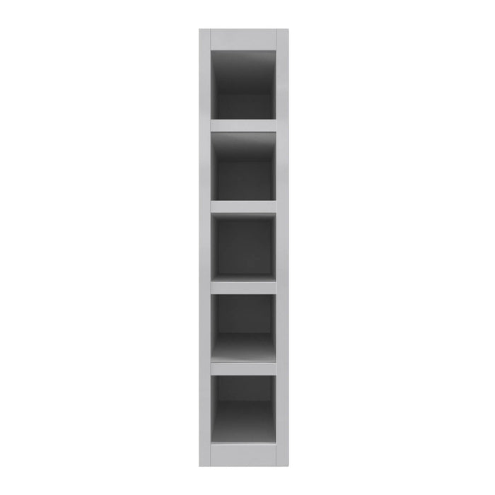 Wine Rack Storage Fascia 5 Bottle Holder Grey Freestanding Slim (H)715(W)147mm - Image 3