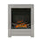 Electric Fire Inset Chrome Heater Fireplace Realistic Flame Effect LED 2kW - Image 1