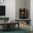Electric Stove Heater Fireplace Freestanding LED Flame Effect Black Matt 2kW - Image 2