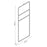 Towel Ladder Stainless Steel Freestanding Brushed Bathroom Modern (H)81x(W)60cm - Image 3