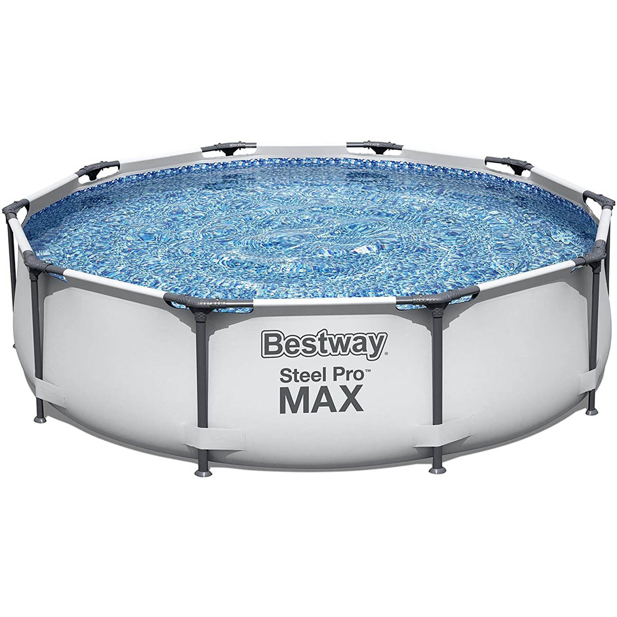 Bestway Swimming Pool Set Steel Pro Max Round Above Ground Outdoor 3.05m x 0.76m - Image 1