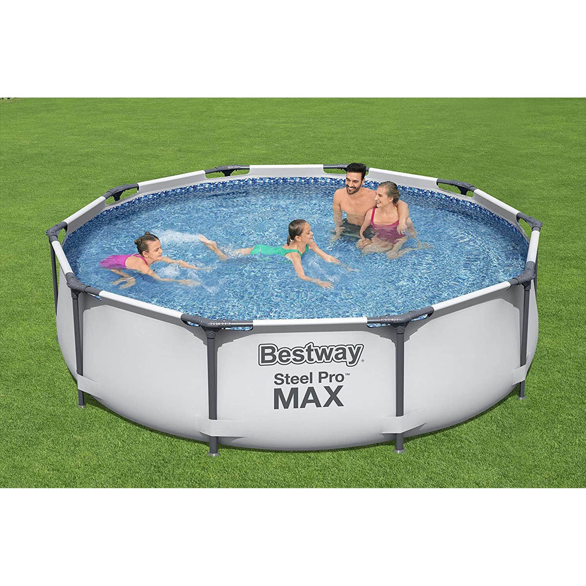 Bestway Swimming Pool Set Steel Pro Max Round Above Ground Outdoor 3.05m x 0.76m - Image 2