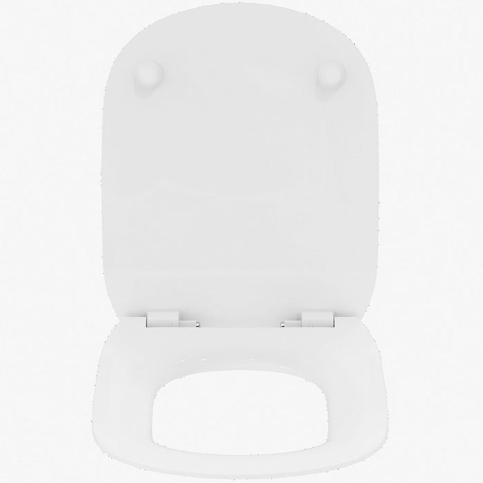 Toilet Seat Soft Close White D-Shaped Slim Sleek Top Fix Classic Durable - Image 7