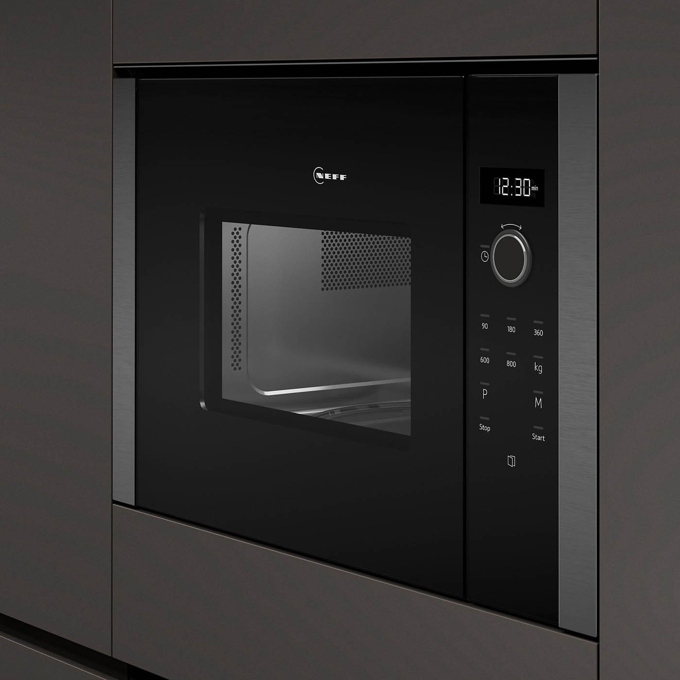 NEFF Built-in Microwave N50 HLAWD23N0B 20L Black - Image 1