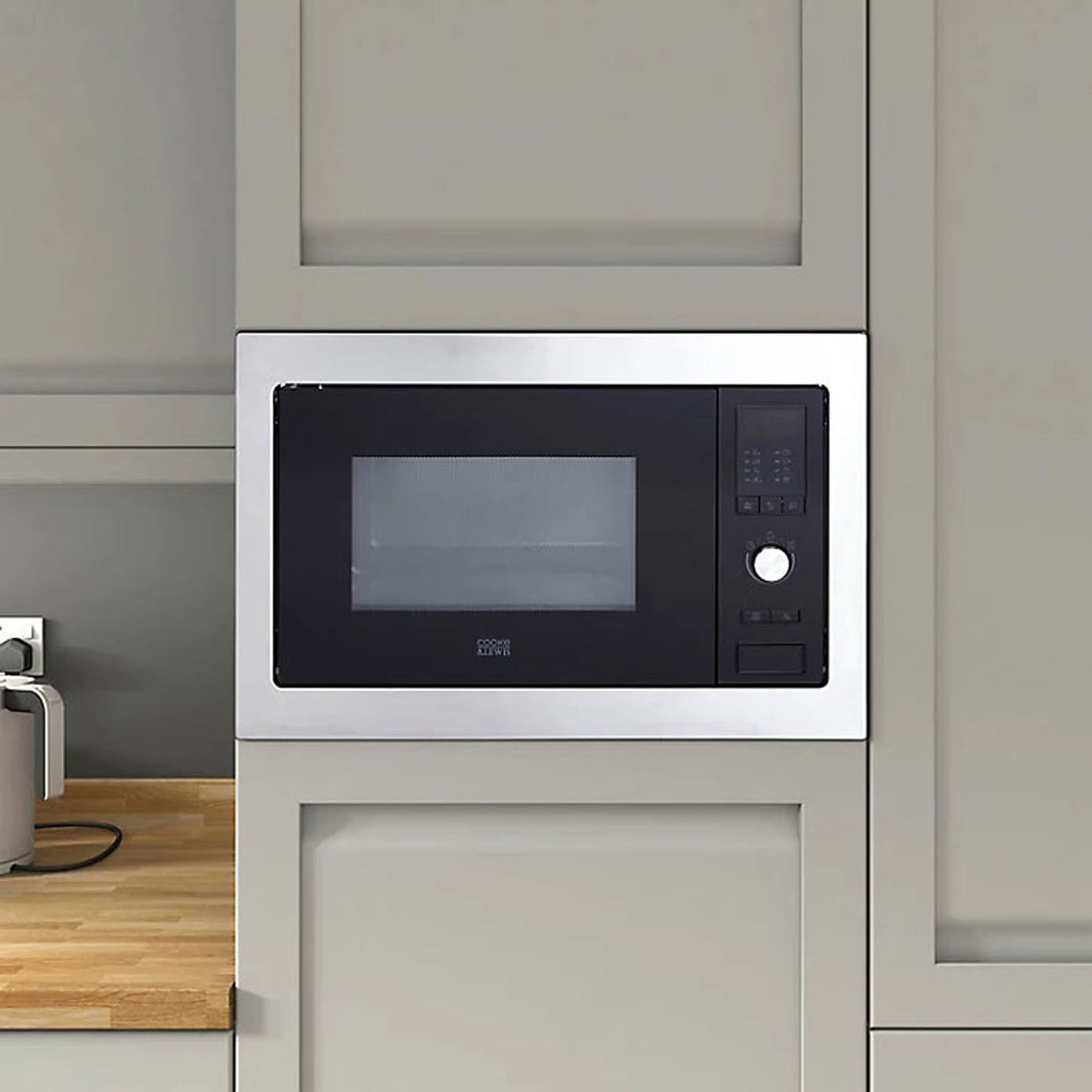 Cooke & Lewis Microwave 25L Built-In Grill Function Dial And Touch Control 900W - Image 2