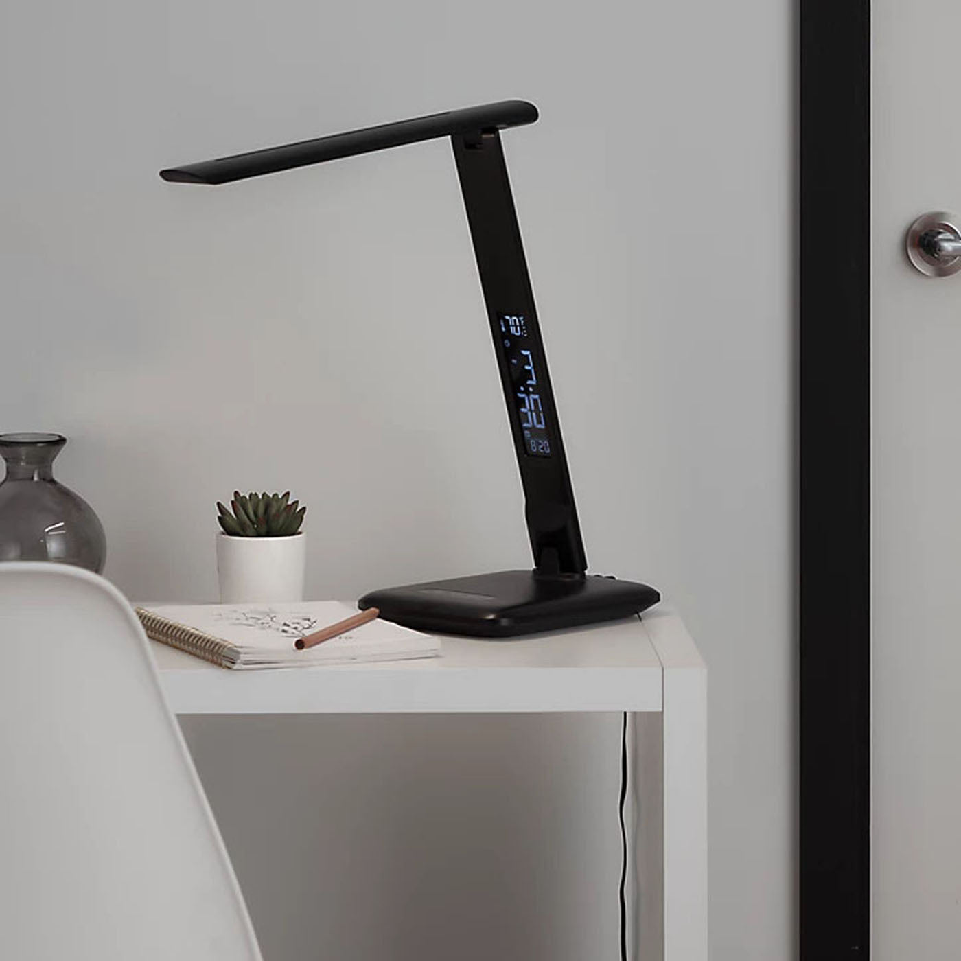 LED Table Lamp Portable Light Modern Black Matt Dimmable Adjustable Height IP20 - Image 3