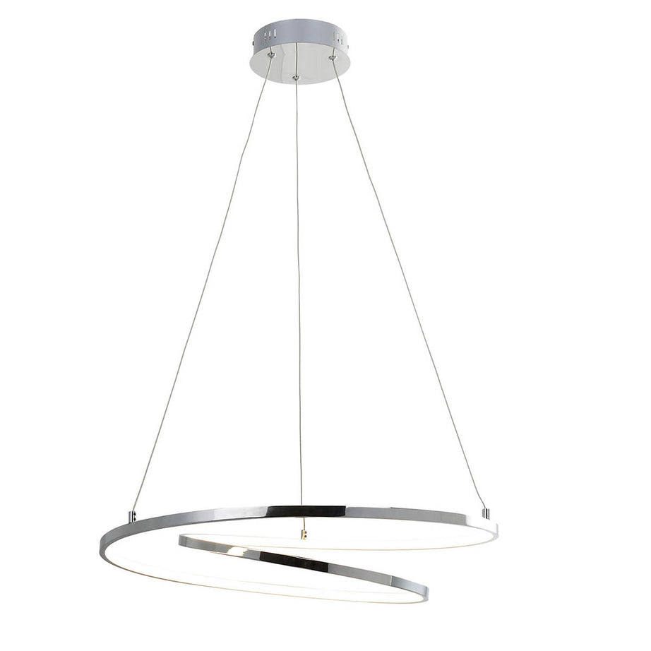 Pendant Ceiling Light Dimmable Warm White Adjustable Chrome Effect (Dia)580mm - Image 5