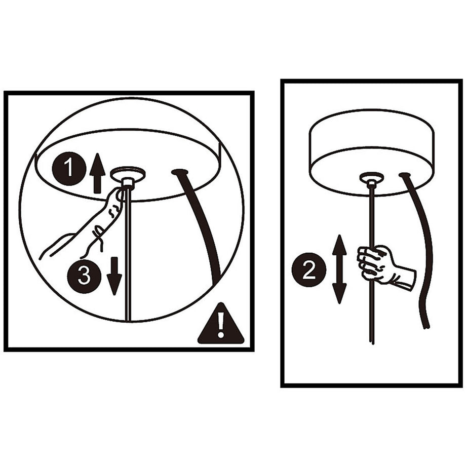 Pendant Ceiling Light Dimmable Warm White Adjustable Chrome Effect (Dia)580mm - Image 8