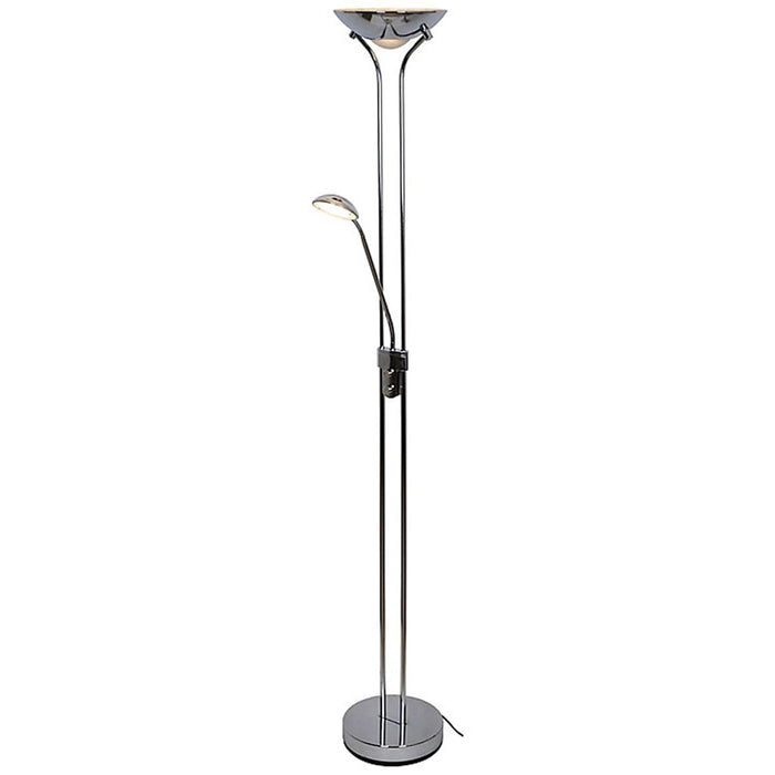 Floor Lamp Led Chrome Mother And Child Warm White 1200lm Metal Dimmable (H)1.8m - Image 5