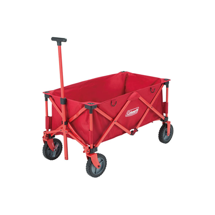 Camping Wagon Foldable Outdoor Garden Trolley Cart Heavy Duty Truck Red - Image 1